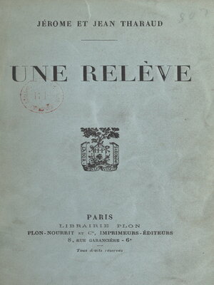cover image of Une relève